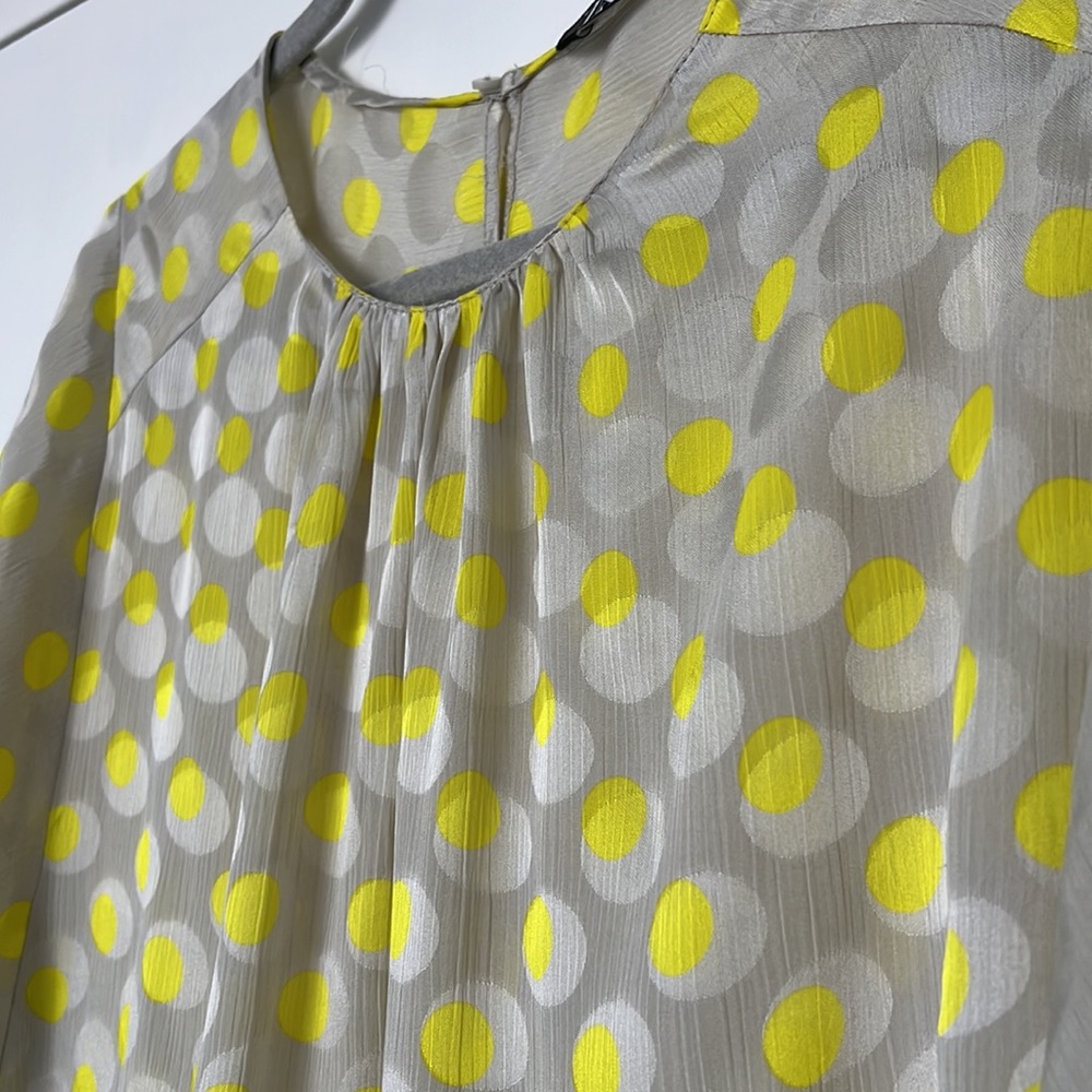 yellow blouse zara